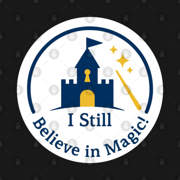 I Still Believe in Magic! - Front T-Shirt Design by Disney For Seniors