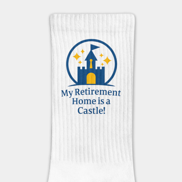 My Retirement Home is a Castle - Front T-Shirt Design by Disney For Seniors