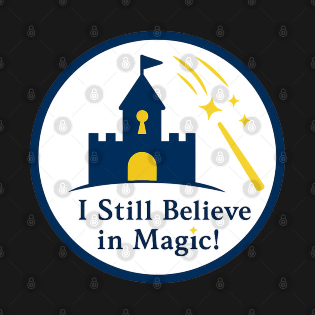 I Still Believe in Magic! - Front T-Shirt Deisgn by Disney For Seniors