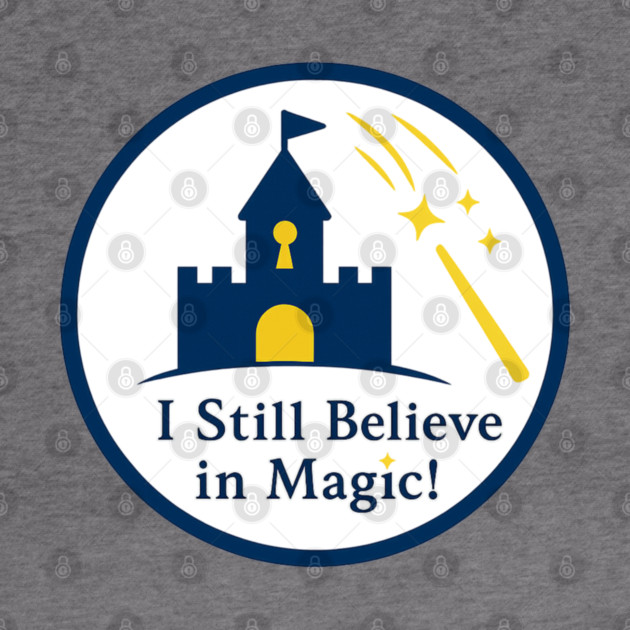 I Still Believe in Magic! - Front T-Shirt Deisgn by Disney For Seniors