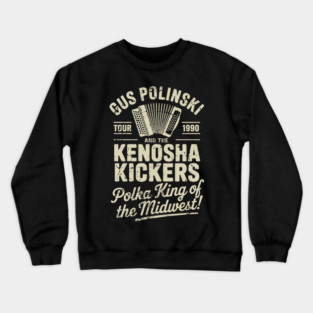 GUS POLINSKI AND THE KENOSHA KICKERS RETRO GRUNGE Crewneck Sweatshirt