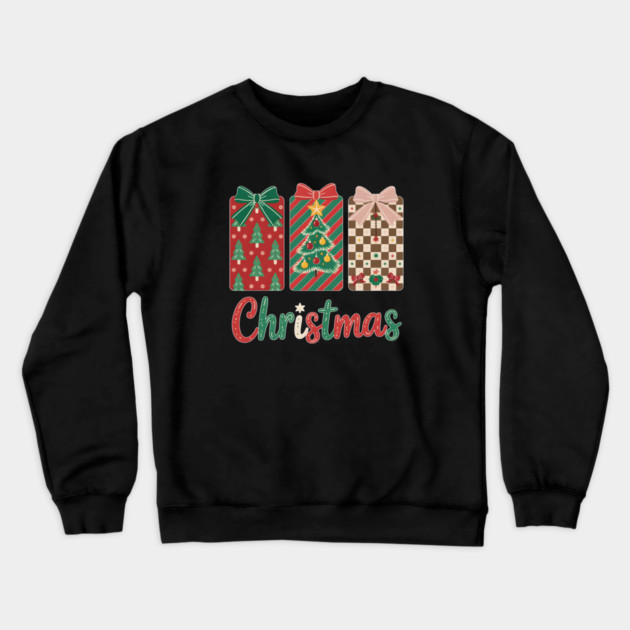 Festive Christmas Gift Crewneck Sweatshirt by norhando
