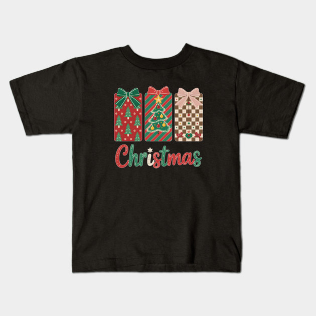 Festive Christmas Gift Kids T-Shirt by norhando