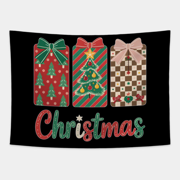Festive Christmas Gift Tapestry by norhando