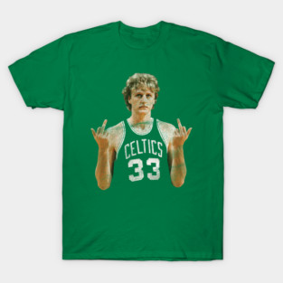 larry bird MIDDLE FINGER Retro 80s T-Shirt