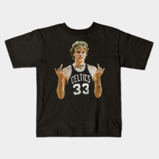 larry bird MIDDLE FINGER Retro 80s Kids T-Shirt