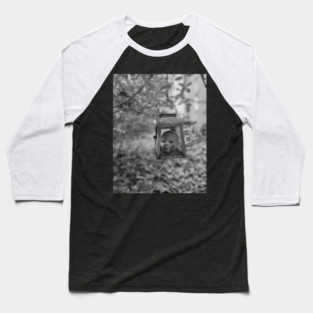 Abandoned Doll in Lantern Black and White Photography Baseball T-Shirt