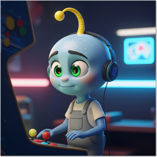 Tiko Blue - Retro Gamer Posters and Art