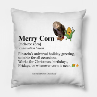 Merry Corn Definition Pillow