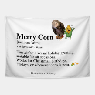 Merry Corn Definition Tapestry