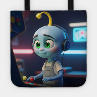 Tiko Blue - Retro Gamer Tote