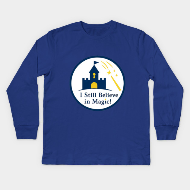 Grandkids - I Still Believe in Magic! Kids Long Sleeve T-Shirt by Disney For Seniors