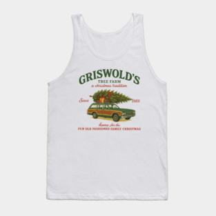 Griswold Christmas Tree Farm Since 1989 Retro Christmas Movie Tank Top