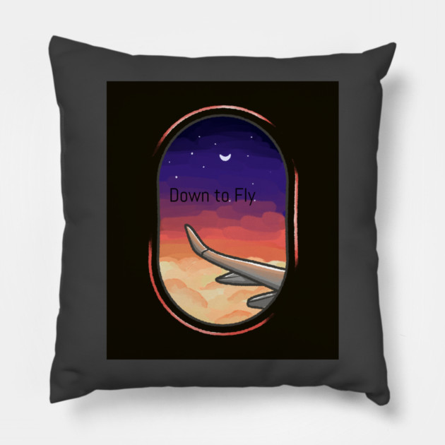 Down to fly Pillow by FirstClassQueen