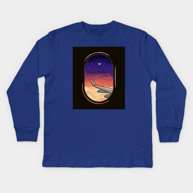 Down to fly Kids Long Sleeve T-Shirt by FirstClassQueen