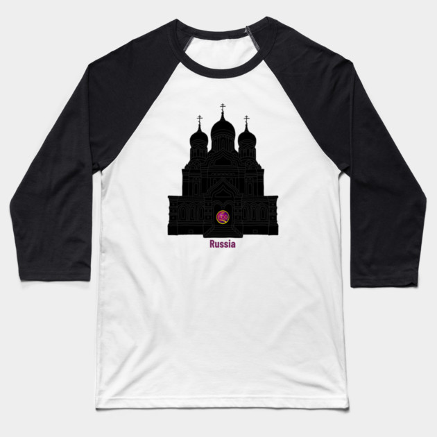 Russia Baseball T-Shirt by FirstClassQueen