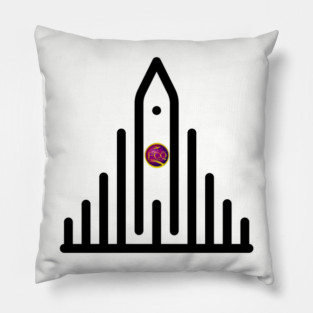 Hallgrimskirkja in Iceland Pillow