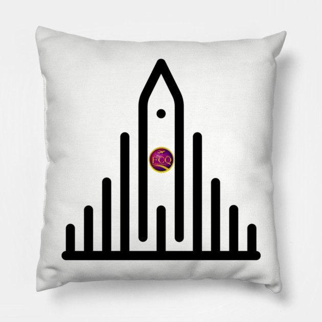 Hallgrimskirkja in Iceland Pillow by FirstClassQueen
