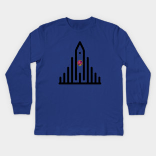 Hallgrimskirkja in Iceland Kids Long Sleeve T-Shirt