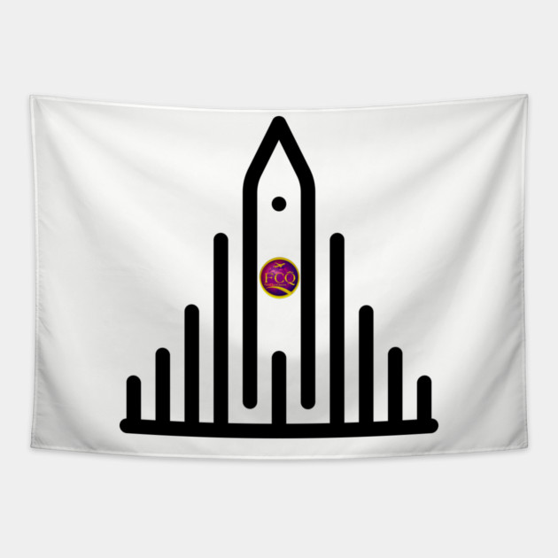 Hallgrimskirkja in Iceland Tapestry by FirstClassQueen