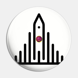 Hallgrimskirkja in Iceland Pin