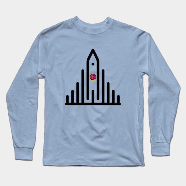 Hallgrimskirkja in Iceland Long Sleeve T-Shirt by FirstClassQueen