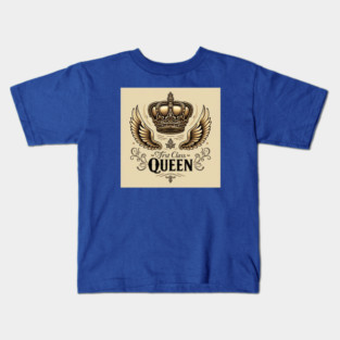 First Class Queen Crown Kids T-Shirt