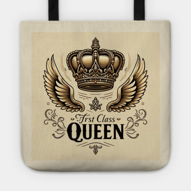 First Class Queen Crown Tote by FirstClassQueen
