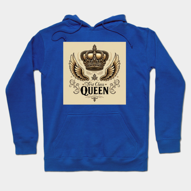 First Class Queen Crown Hoodie by FirstClassQueen