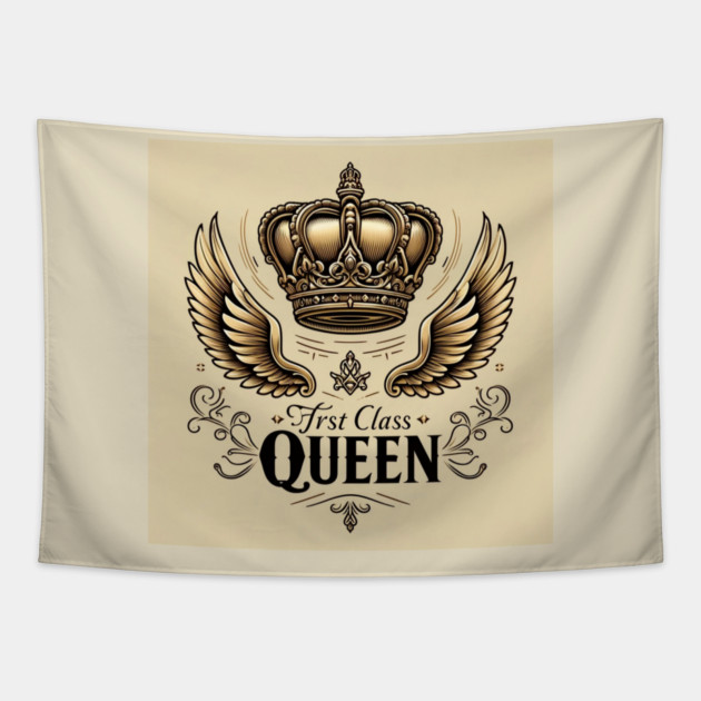 First Class Queen Crown Tapestry by FirstClassQueen