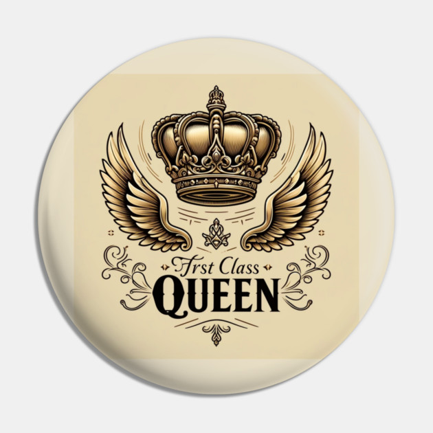 First Class Queen Crown Pin by FirstClassQueen