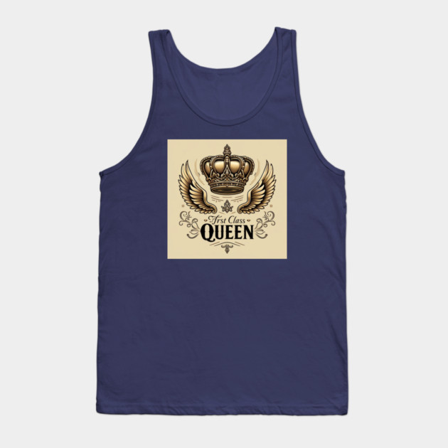 First Class Queen Crown Tank Top by FirstClassQueen