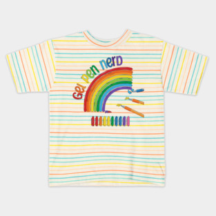 Gel Pen Nerd, for all lovers of gel ink pens Kids T-Shirt