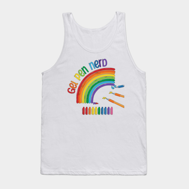 Gel Pen Nerd, for all lovers of gel ink pens Tank Top by Luxinda