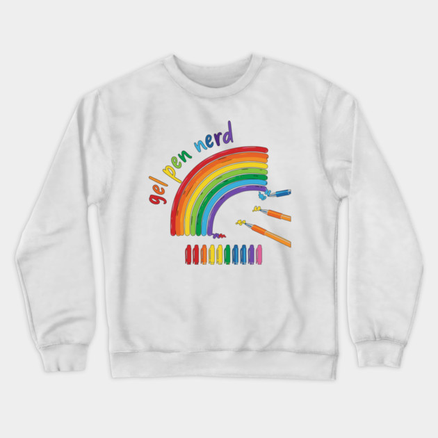Gel Pen Nerd, for all lovers of gel ink pens Crewneck Sweatshirt by Luxinda
