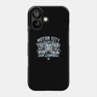 Vintage Dan Campbell - Motor City Detroit Lions Phone Case