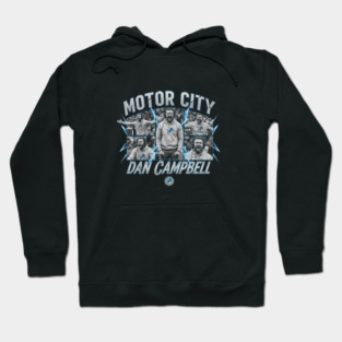 Vintage Dan Campbell - Motor City Detroit Lions Hoodie