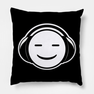 ᴅᴊ ᴛᴇᴄʜɴᴏ ᴍᴜꜱɪᴄ, ʜᴀᴘᴘʏ ʜᴇᴀᴅᴘʜᴏɴᴇ ꜰᴀᴄᴇ Pillow