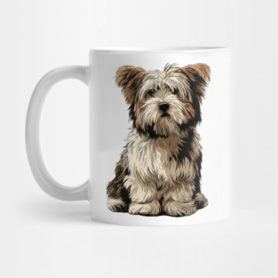 Biewer Terrier Dog Illustration Mug