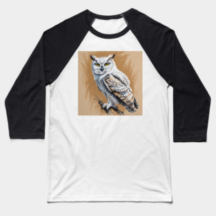 SNOWY OWL Baseball T-Shirt
