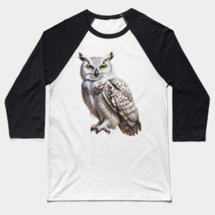 SNOWY OWL Baseball T-Shirt