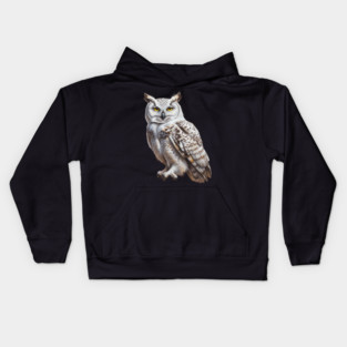 SNOWY OWL Kids Hoodie