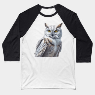 SNOWY OWL Baseball T-Shirt