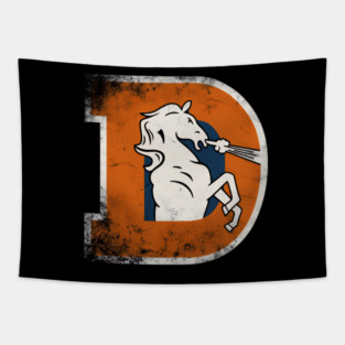 Denver Broncos – Vintage Throwback "D" Logo Tapestry