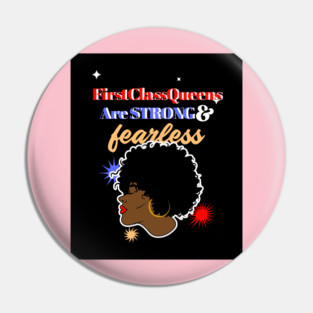 Strong And Fearless Pin