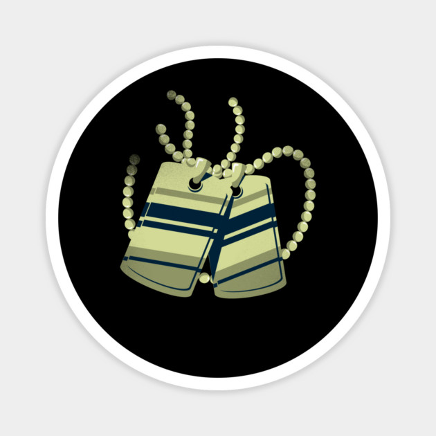 Veteran Dog Tags Magnet by FirstClassQueen