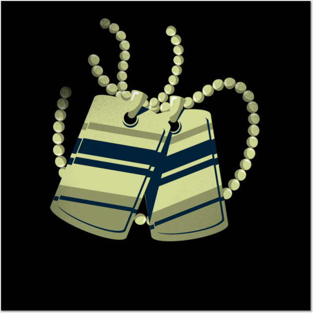 Veteran Dog Tags Wall Art by FirstClassQueen