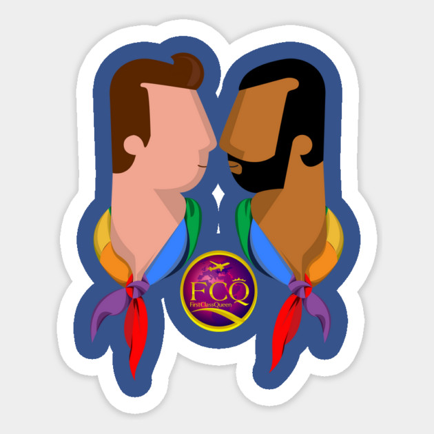 Face To Face Love Sticker by FirstClassQueen