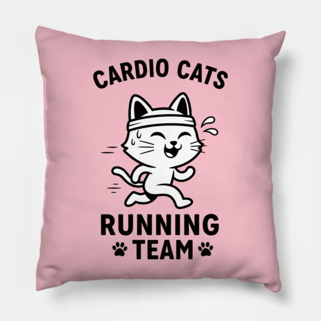 cardio Cats Pillow by enrynz
