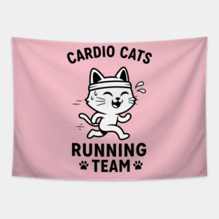 cardio Cats Tapestry
